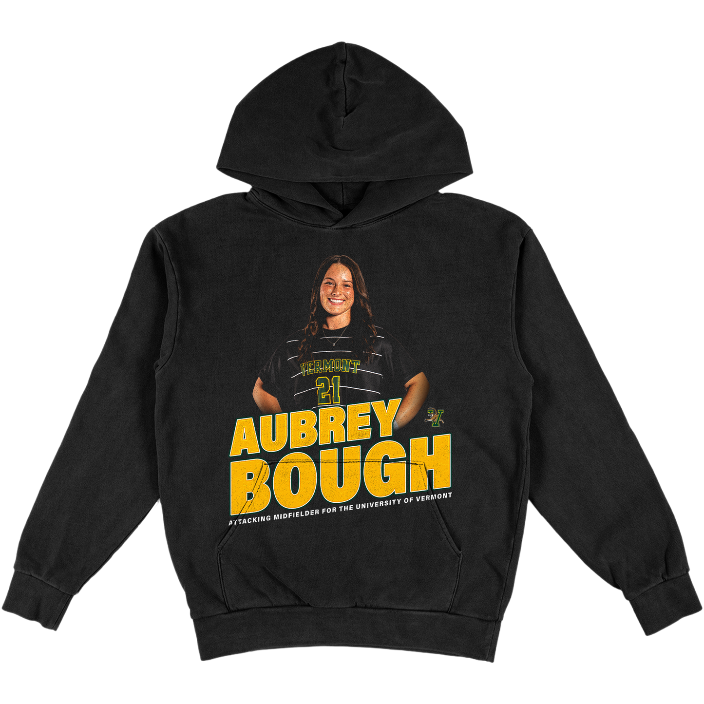 AUBREY BOUGH VINTAGE HEAVYWEIGHT BLACK HOODIE