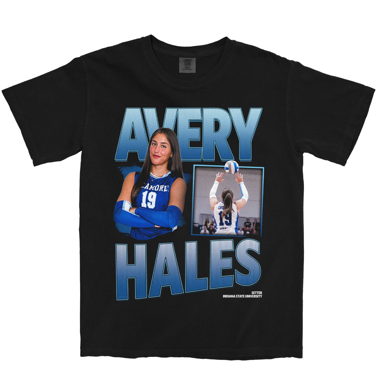 AVERY HALES GRAPHIC BLACK TEE