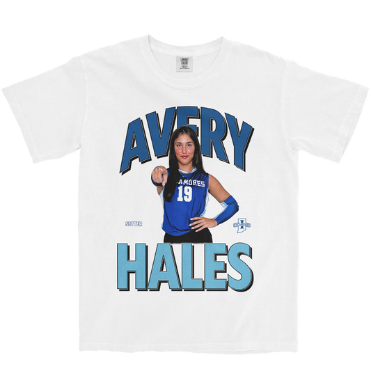 AVERY HALES RETRO WHITE TEE