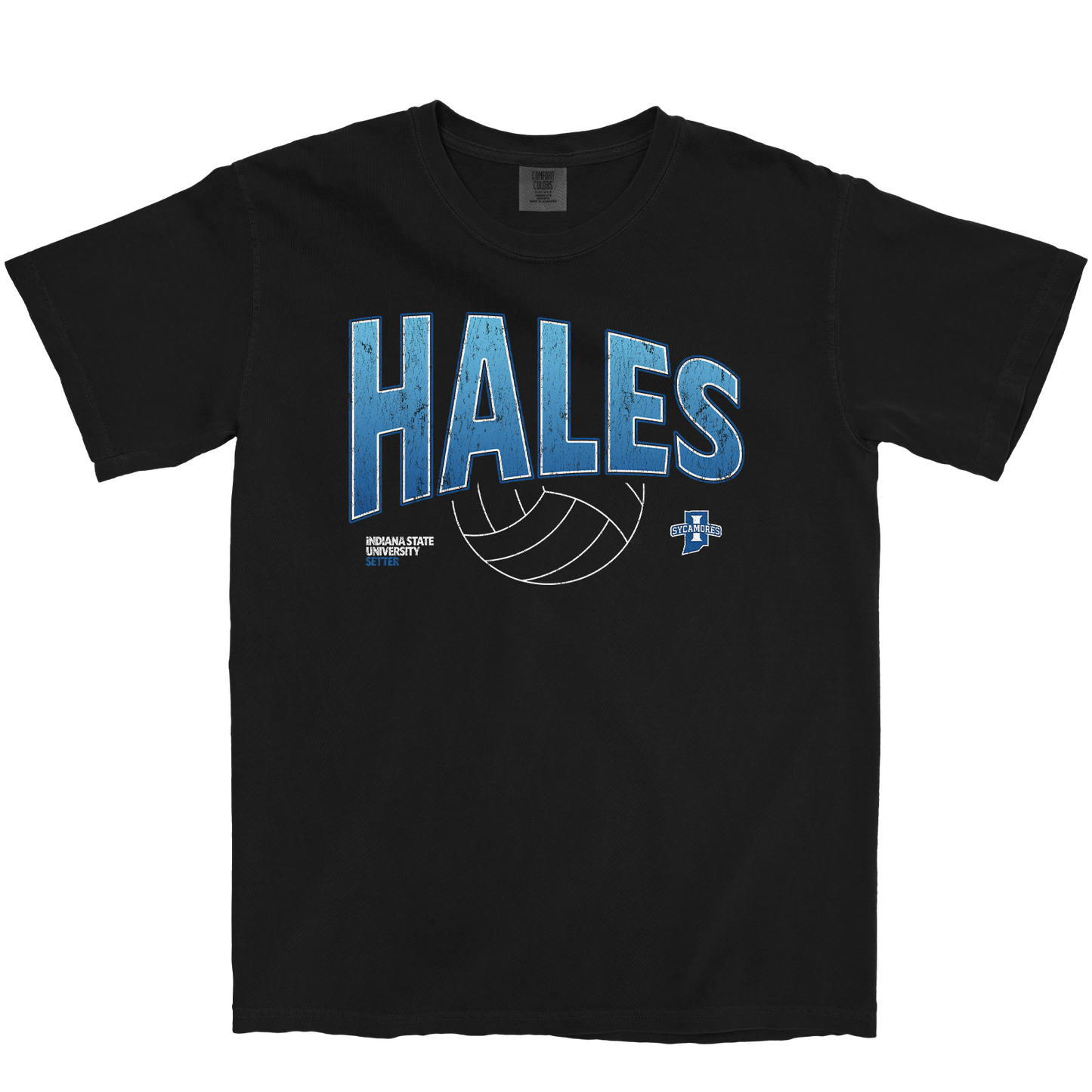 AVERY HALES VOLLEYBALL BLACK TEE