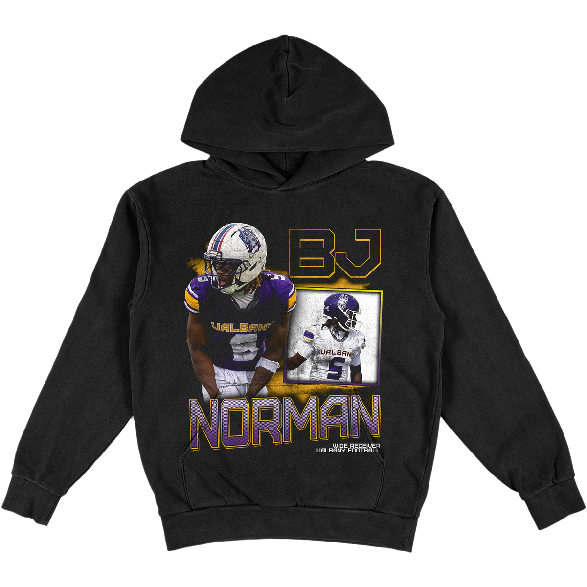 BJ NORMAN HEAVYWEIGHT GRAPHIC BLACK HOODIE