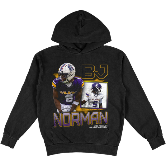 BJ NORMAN HEAVYWEIGHT GRAPHIC BLACK HOODIE
