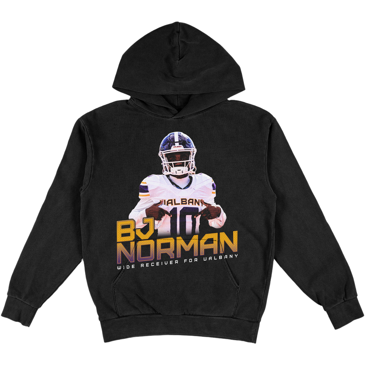 BJ NORMAN HEAVYWEIGHT BLACK HOODIE