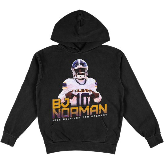 BJ NORMAN HEAVYWEIGHT BLACK HOODIE