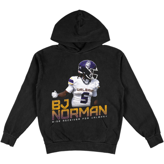BJ NORMAN HEAVYWEIGHT BLACK HOODIE