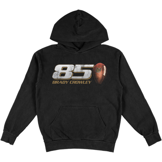 BRADY CROWLEY '85' HEAVYWEIGHT BLACK HOODIE