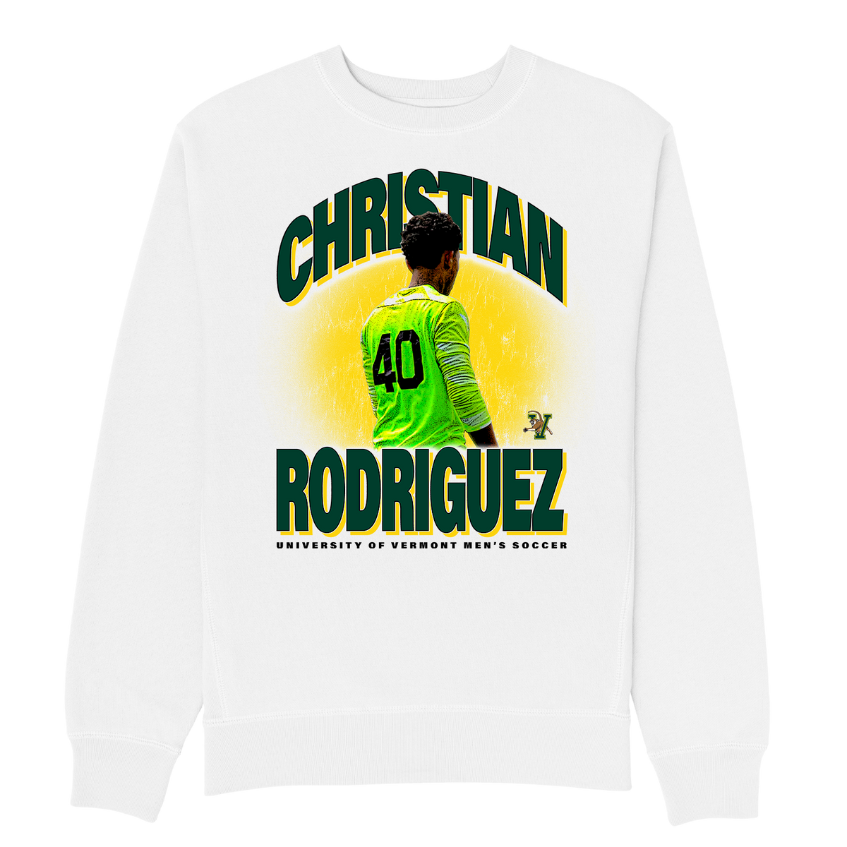 CHISTIAN RODRIGUEZ HEAVYWEIGHT WHITE CREWNECK