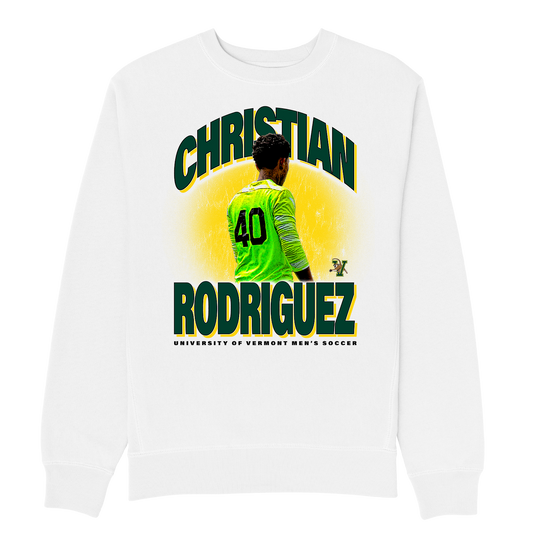 CHISTIAN RODRIGUEZ HEAVYWEIGHT WHITE CREWNECK