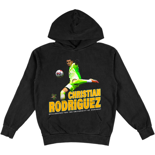 CHRISTIAN RODRIGUEZ VINTAGE HEAVYWEIGHT BLACK HOODIE