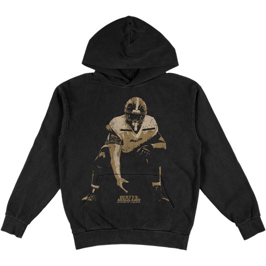 DESTYN HOGGARD GRUNGE HEAVYWEIGHT BLACK HOODIE