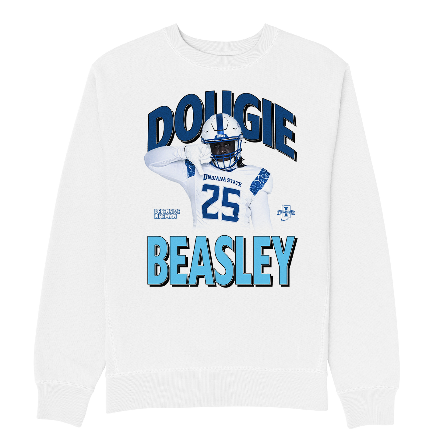 ROBERT BEASLEY WHITE HEAVYWEIGHT CREWNECK