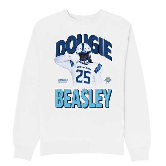 ROBERT BEASLEY WHITE HEAVYWEIGHT CREWNECK