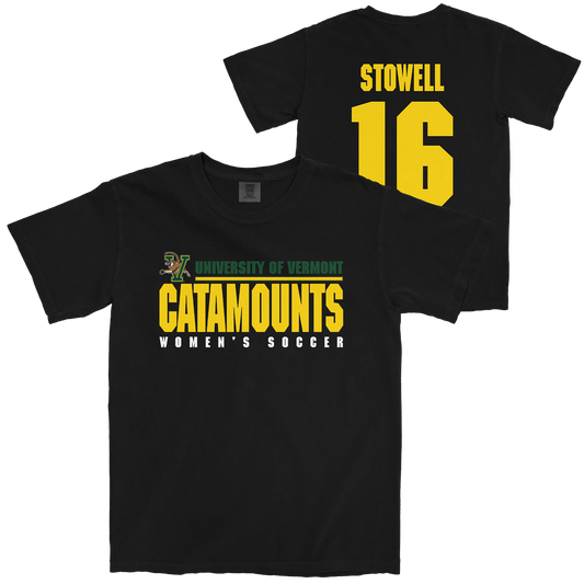 ELENI STOWELL WOMEN'S SOCCER BLACK TEE