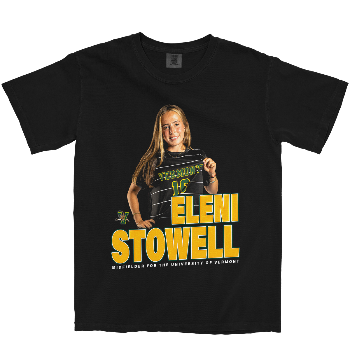 ELENI STOWELL VINTAGE BLACK TEE