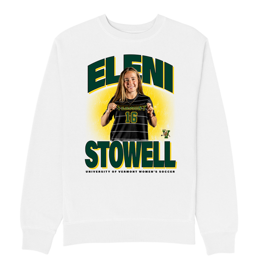 ELENI STOWELL HEAVYWEIGHT WHITE CREWNECK