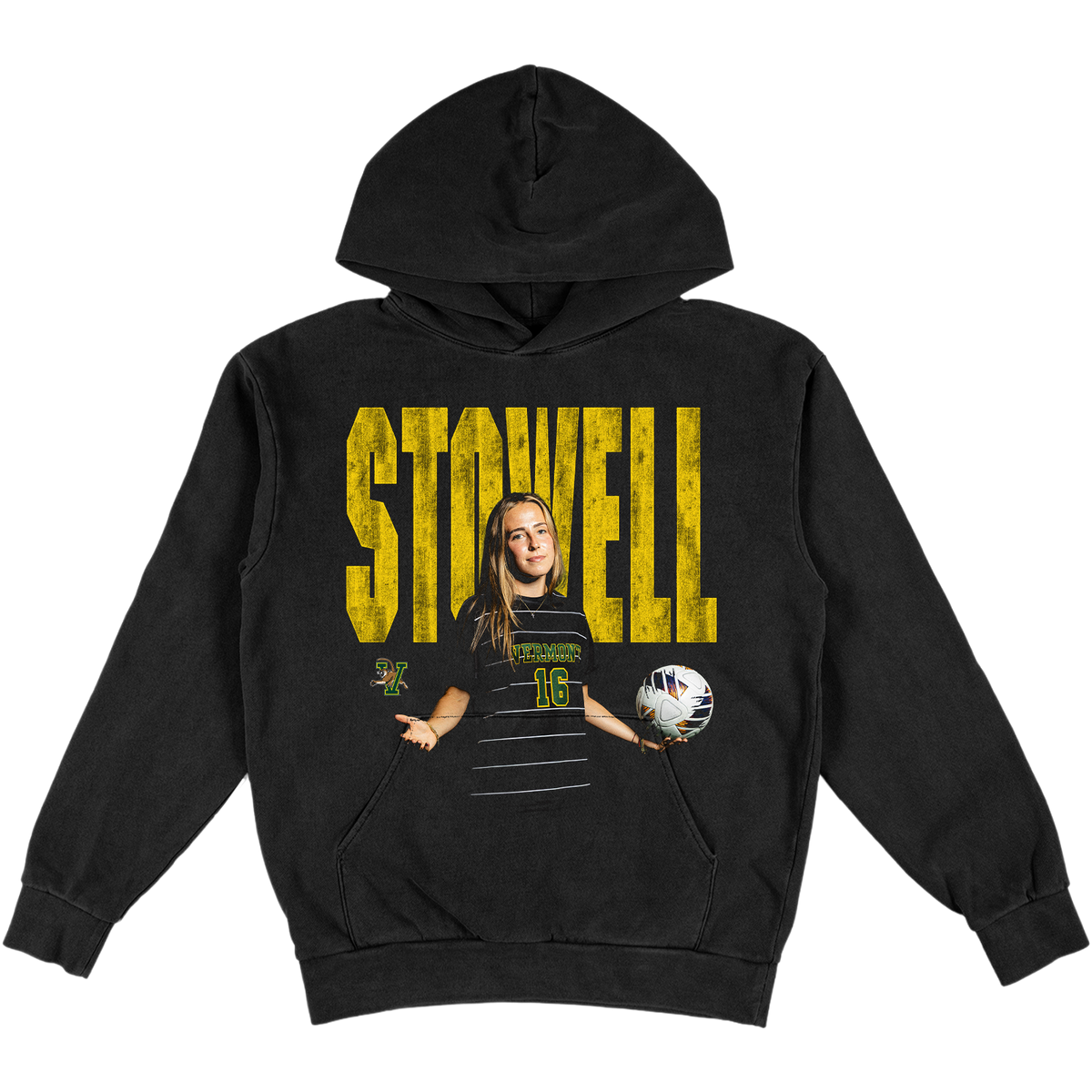 ELENI STOWELL HEAVYWEIGHT BLACK HOODIE