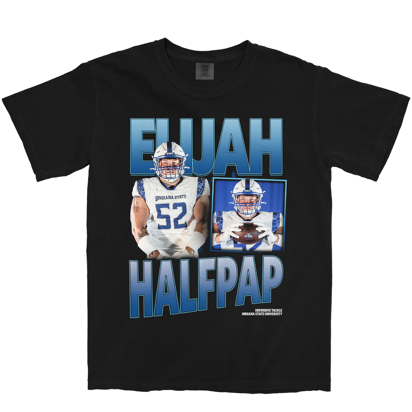 ELIJAH HALFPAP GRAPHIC BLACK TEE