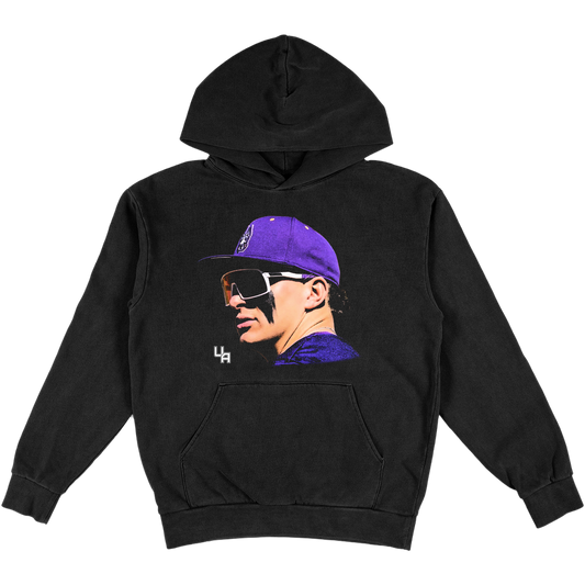 JAXON MUELLER PORTRAIT HEAVYWEIGHT BLACK HOODIE