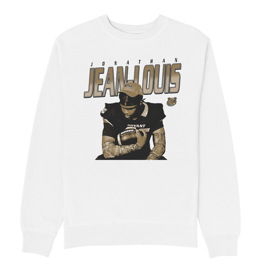 JONATHAN JEAN-LOUIS WHITE HEAVYWEIGHT CREWNECK
