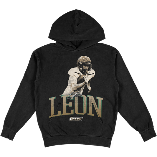 JOSE LEON HEAVYWEIGHT VINTAGE BLACK HOODIE