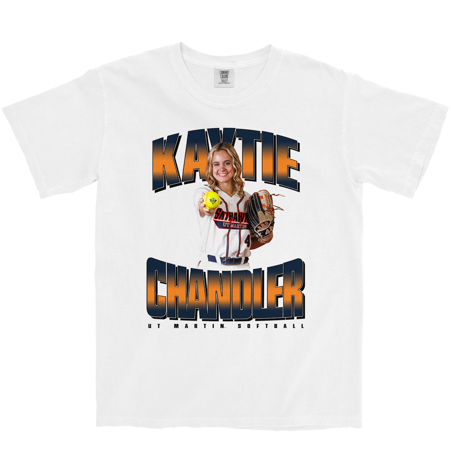 KAYTIE CHANDLER RETRO WHITE TEE