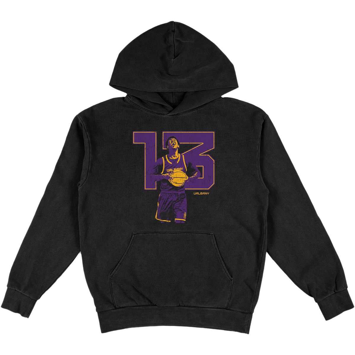 KEAN WEBB '13' HEAVYWEIGHT BLACK HOODIE