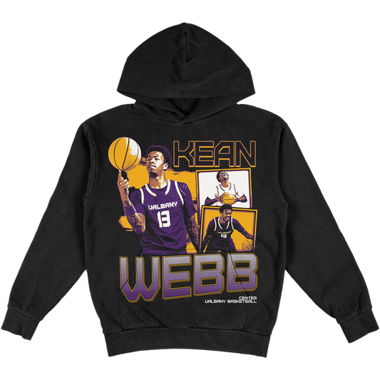 KEAN WEBB HEAVYWEIGHT GRAPHIC BLACK HOODIE