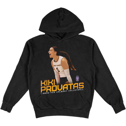 KIKI PROVATAS HEAVYWEIGHT BLACK HOODIE