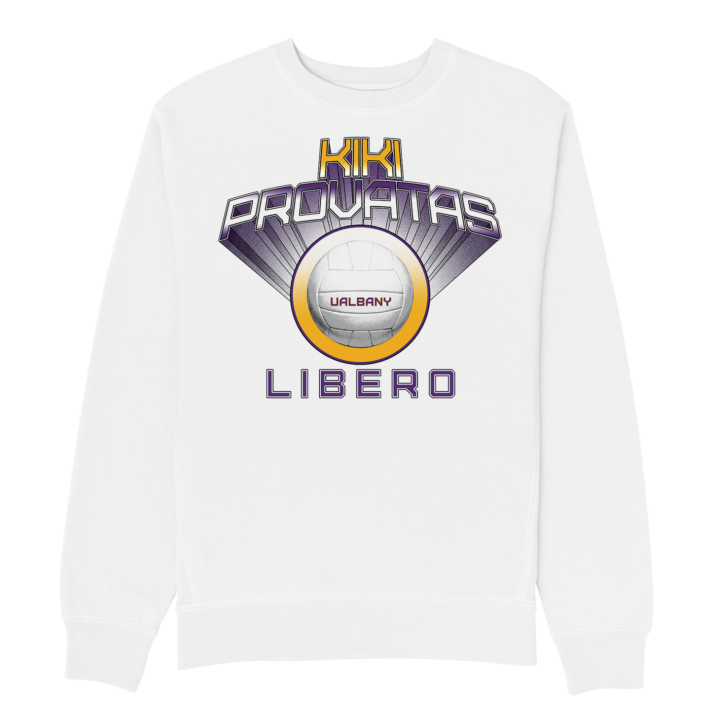 KIKI PROVATAS "LIBERO" WHITE HEAVYWEIGHT CREWNECK