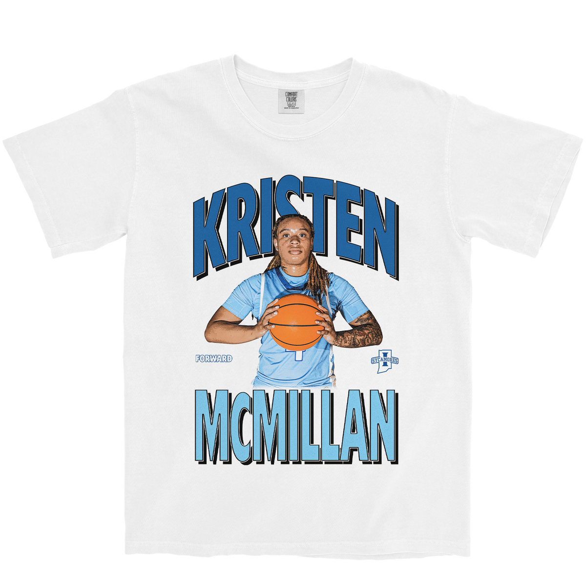 KRISTEN MCMILLAN RETRO WHITE TEE
