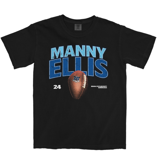 MANNY ELLIS FOOTBALL BLACK TEE