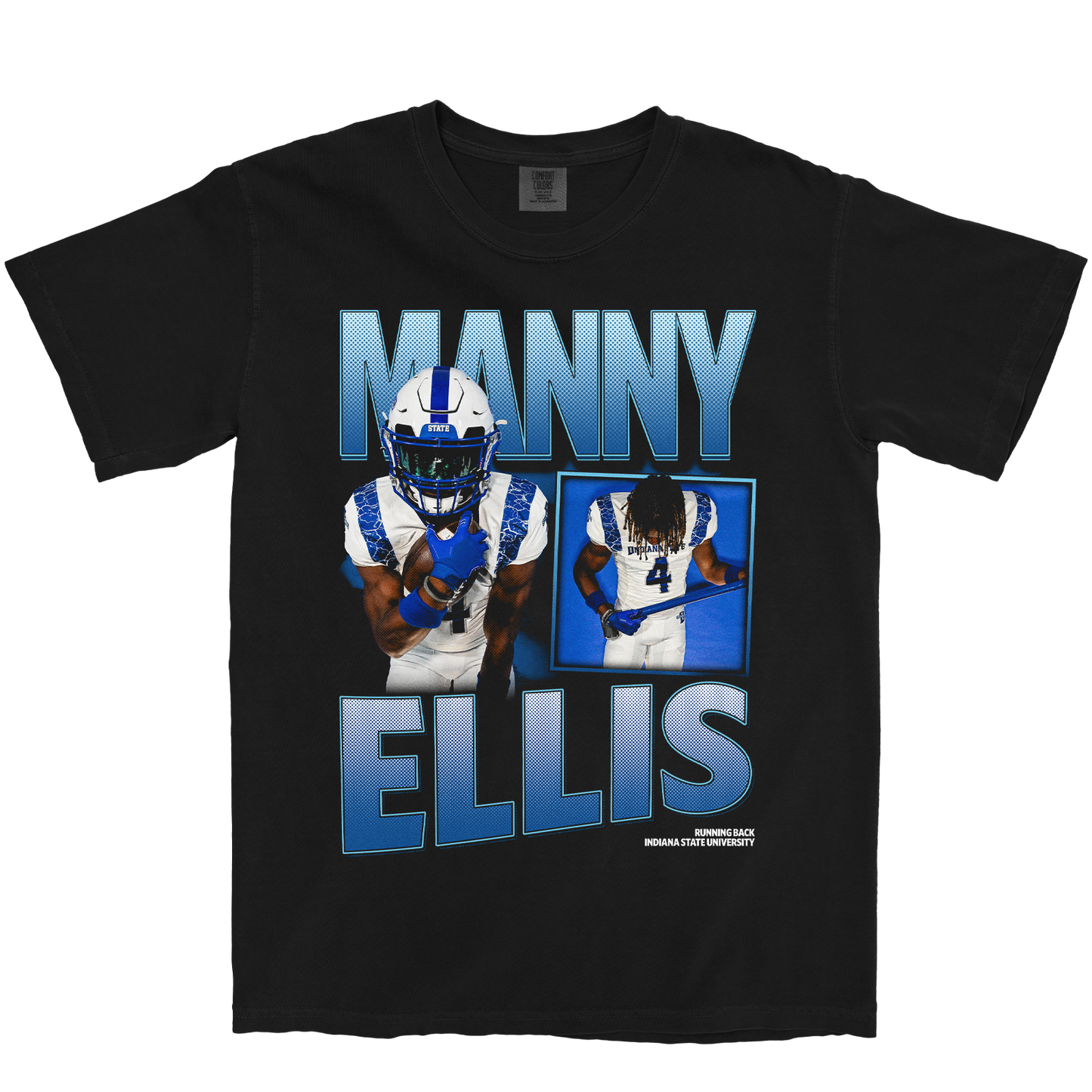 MANNY ELLIS GRAPHIC BLACK TEE