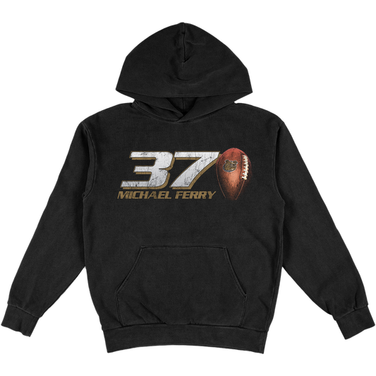 MICHAEL FERRY HEAVYWEIGHT '37' BLACK HOODIE