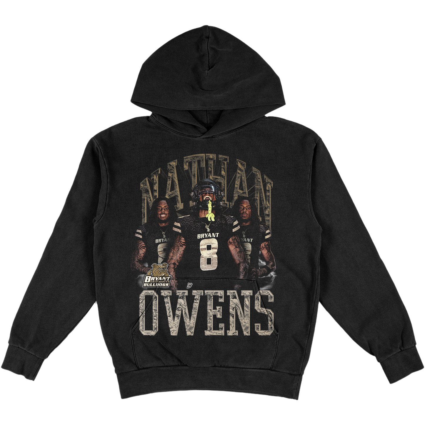 NATHAN OWENS HEAVYWEIGHT GRAPHIC BLACK HOODIE