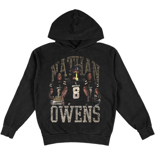 NATHAN OWENS HEAVYWEIGHT GRAPHIC BLACK HOODIE