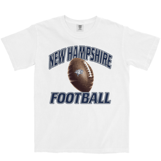 UNIVERSITY OF NEW HAMPSHIRE SPINNING FOOTBALL T-SHIRT
