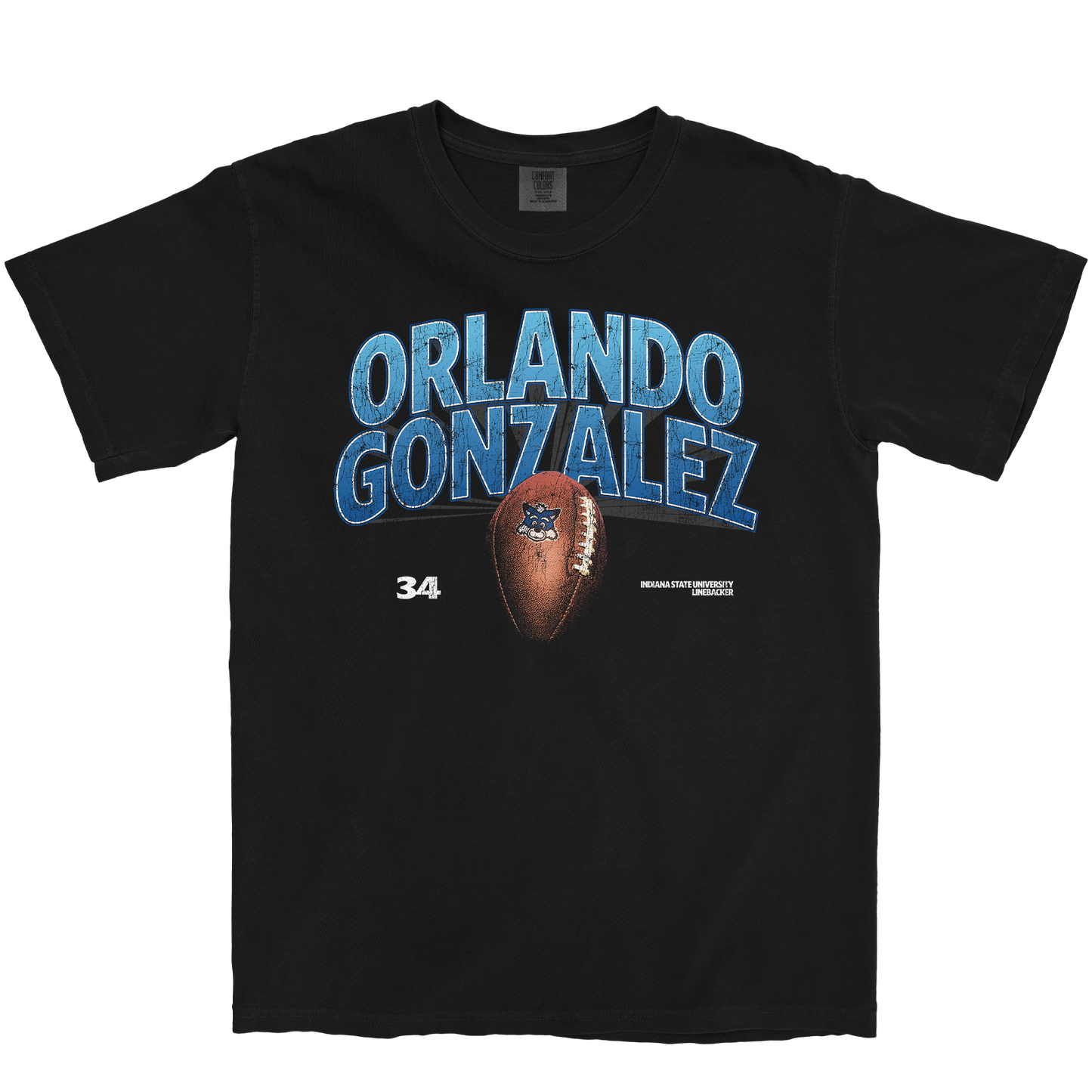 ORLANDO GONZALEZ FOOTBALL BLACK TEE