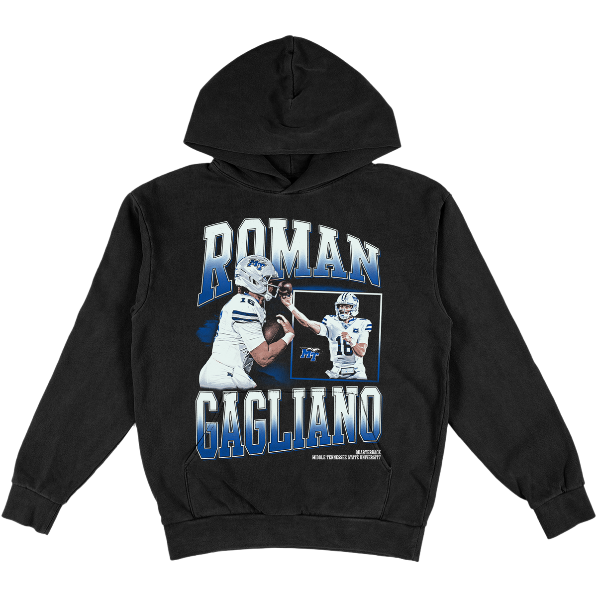 ROMAN GAGLIANO HEAVYWEIGHT GRAPHIC BLACK HOODIE