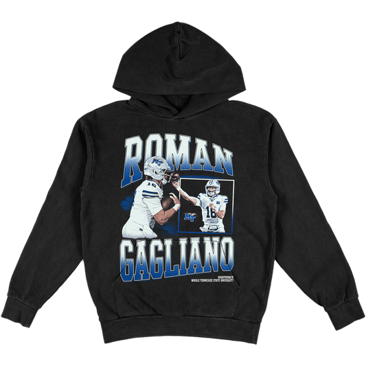 ROMAN GAGLIANO HEAVYWEIGHT GRAPHIC BLACK HOODIE