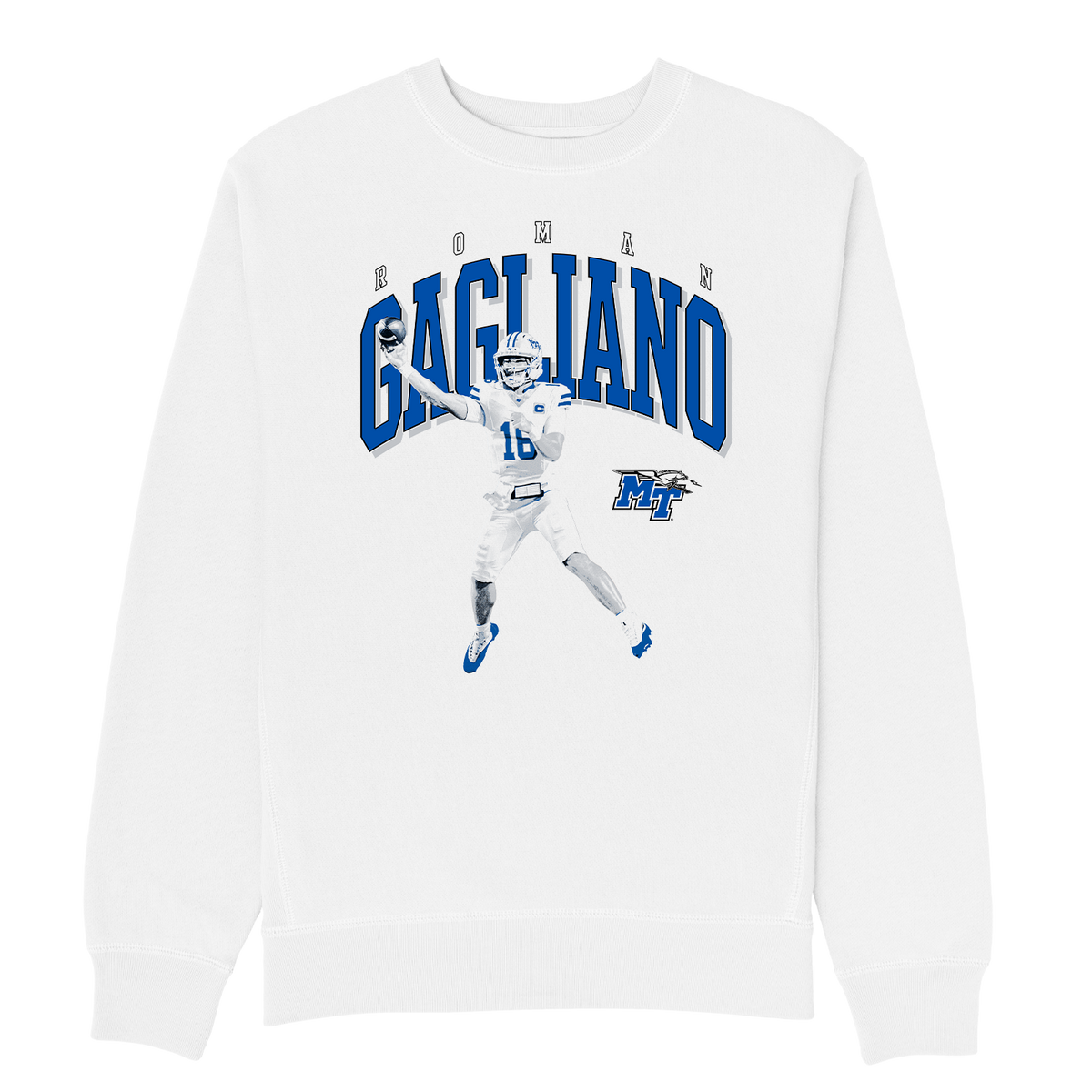 ROMAN GAGLIANO HEAVYWEIGHT WHITE CREWNECK