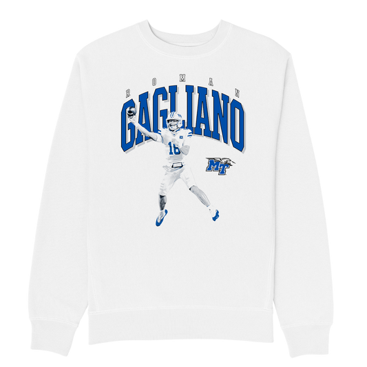 ROMAN GAGLIANO HEAVYWEIGHT WHITE CREWNECK