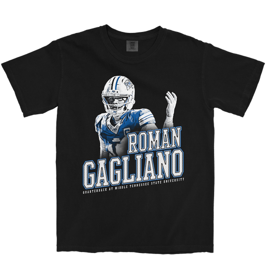 ROMAN GAGLIANO VINTAGE BLACK TEE