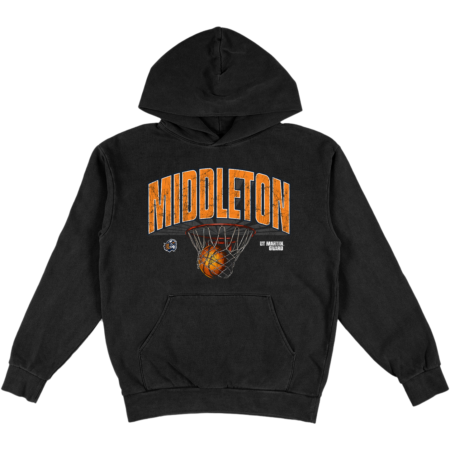 SIDNI MIDDLETON HEAVYWEIGHT BLACK HOODIE