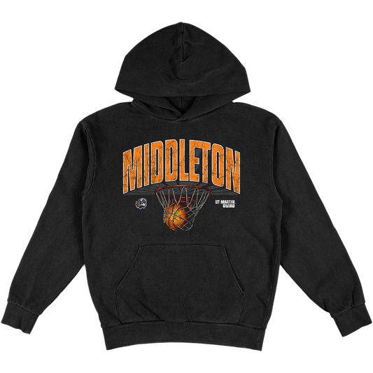 SIDNI MIDDLETON HEAVYWEIGHT BLACK HOODIE