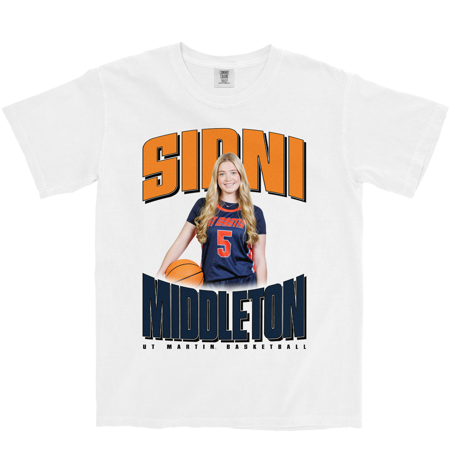 SIDNI MIDDLETON RETRO WHITE TEE