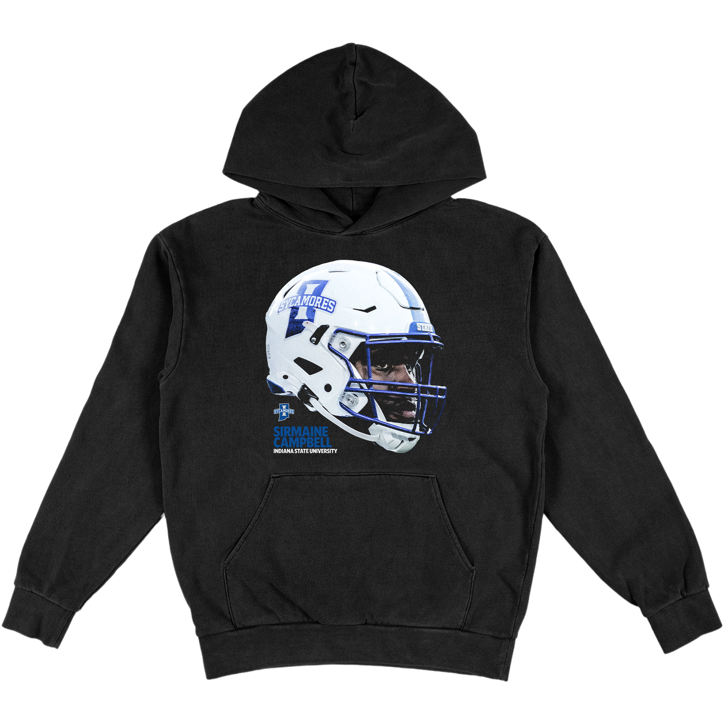 SIRMAINE CAMPBELL HELMET HEAVYWEIGHT BLACK HOODIE
