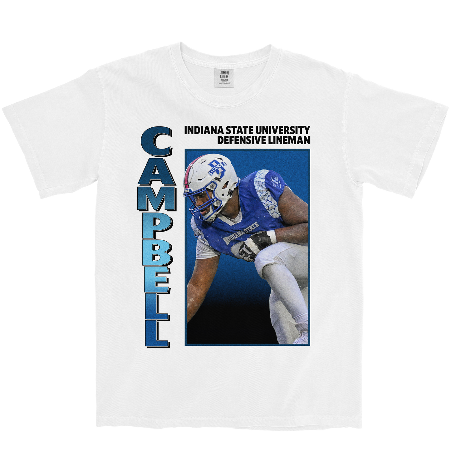 SIRMAINE CAMPBELL RETRO WHITE TEE