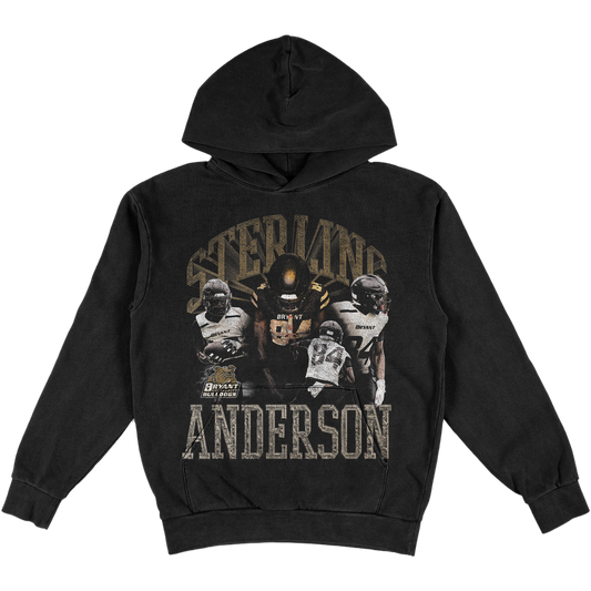 STERLING ANDERSON HEAVYWEIGHT GRAPHIC BLACK HOODIE