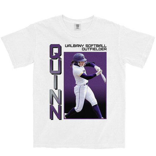 TAYLOR QUINN RETRO WHITE TEE