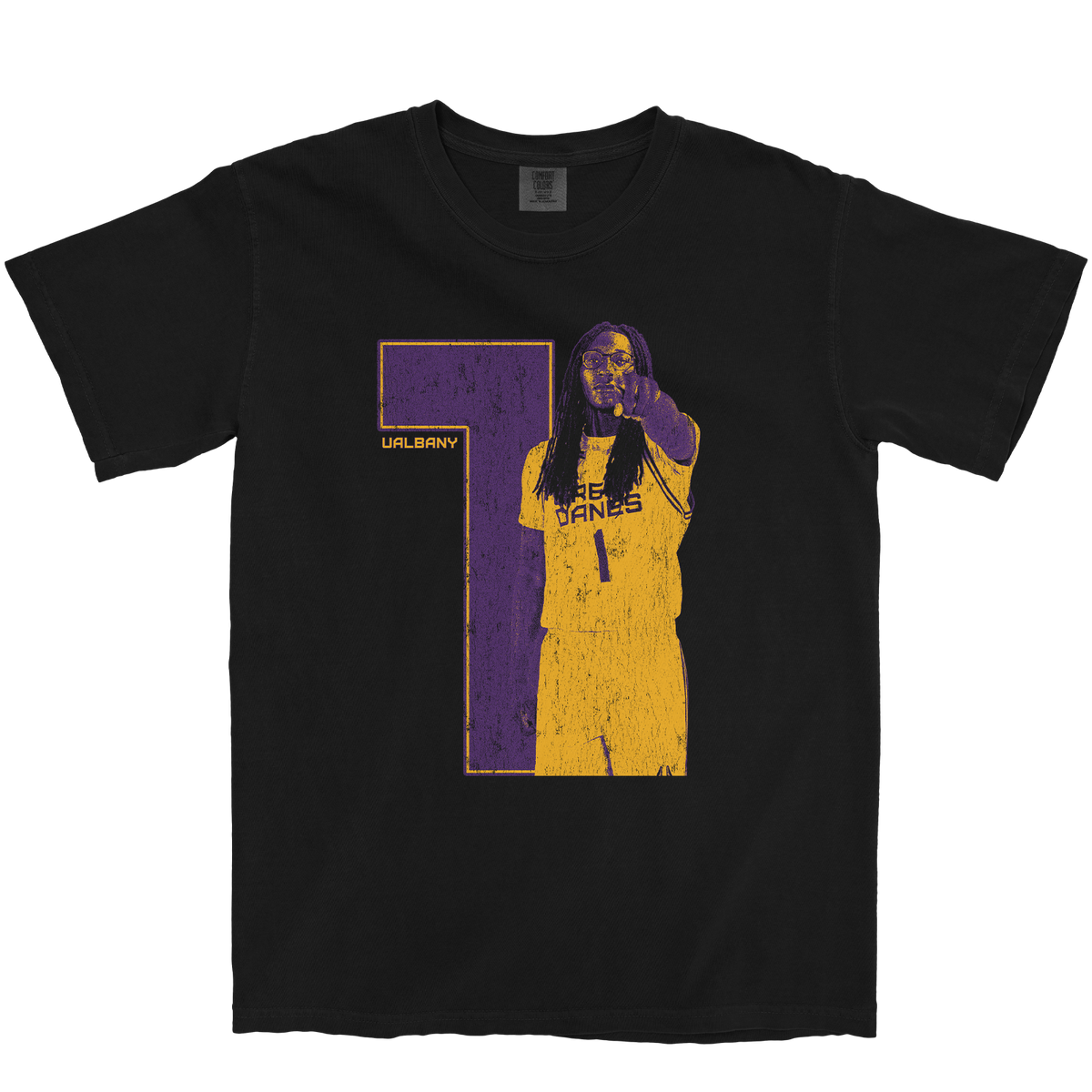 TYLER JONES '1' BLACK TEE